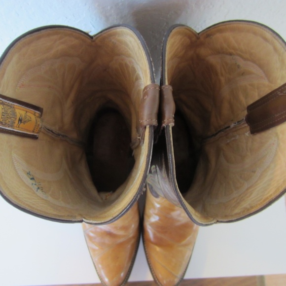 Coyote Joe Boots Brown Leather Pointed Toe Men's - Picture 7 of 11